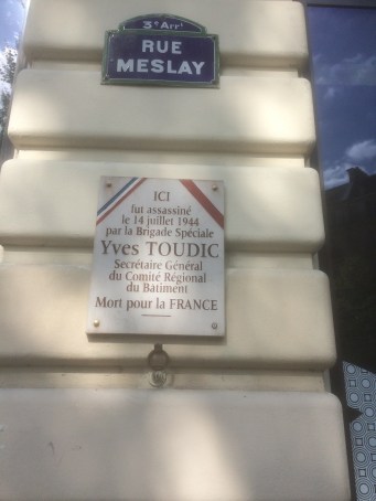 paris plaque toudic