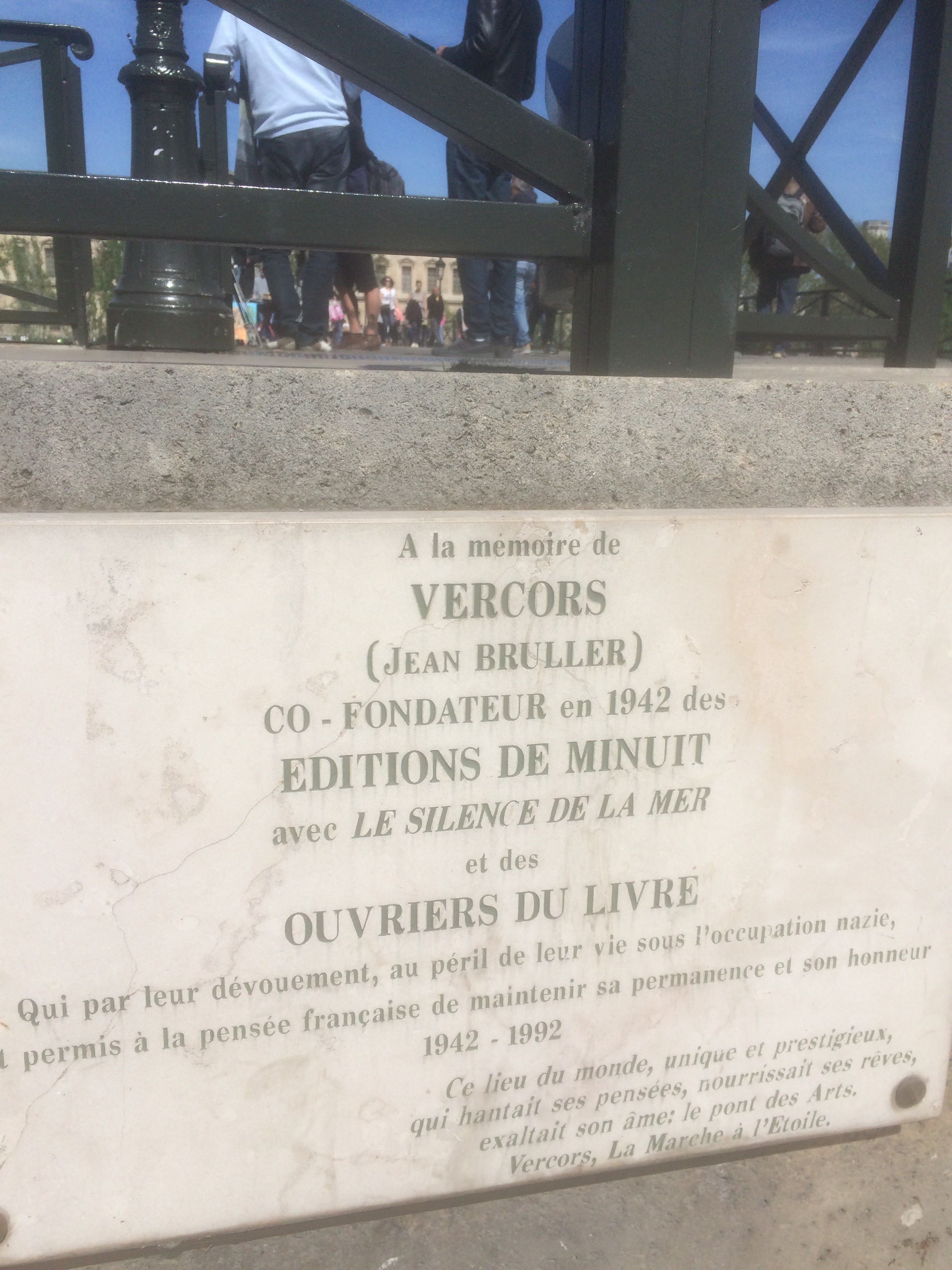 paris plaque vercors