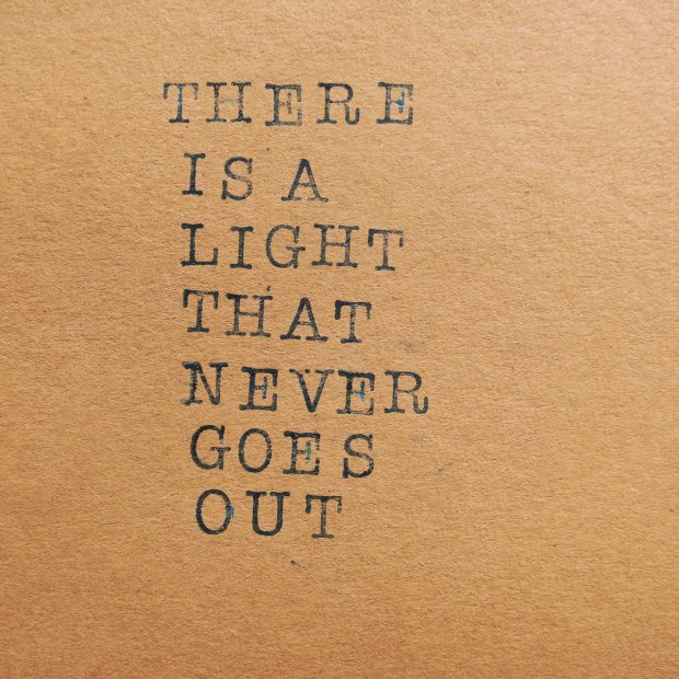 there is a light